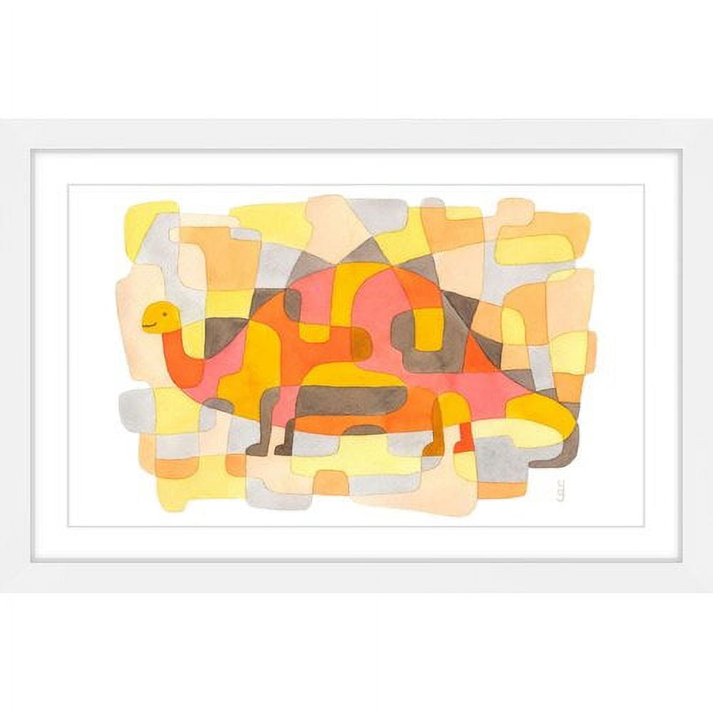 Marmont Hill - "Dinosaur 2" by Yolanta Gawlik Framed Painting Print