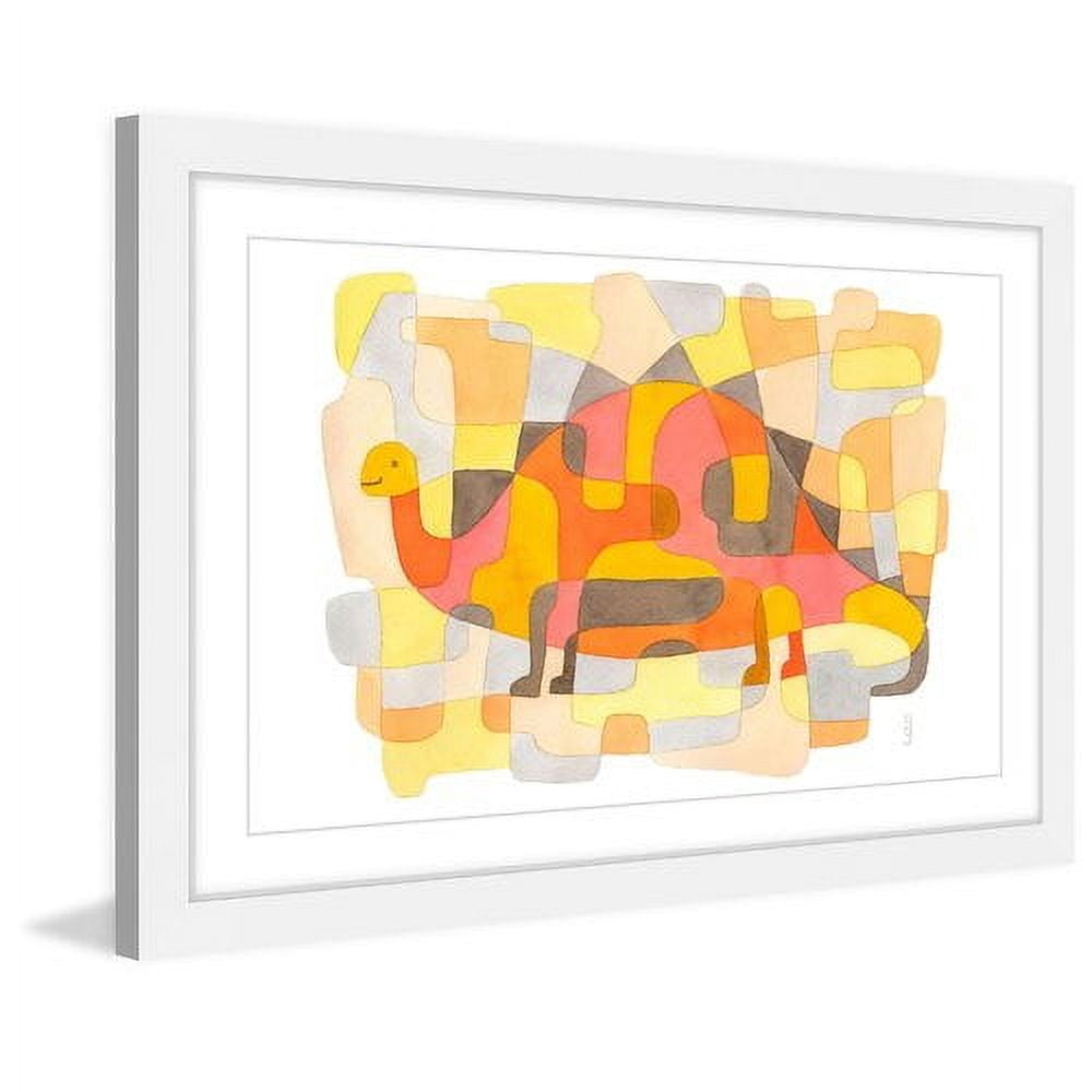 Marmont Hill - "Dinosaur 2" by Yolanta Gawlik Framed Painting Print
