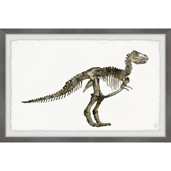 Marmont Hill Dinosaur Skeleton Framed Wall Art