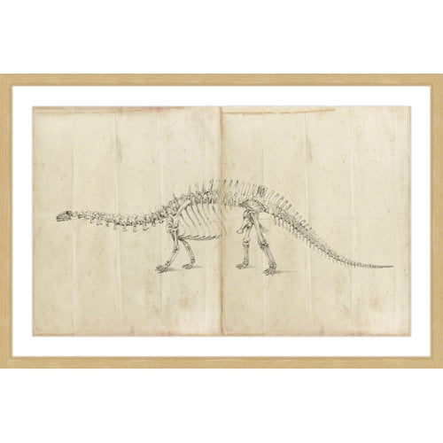 Marmont Hill "Dinosaur Study I" Framed Painting Print