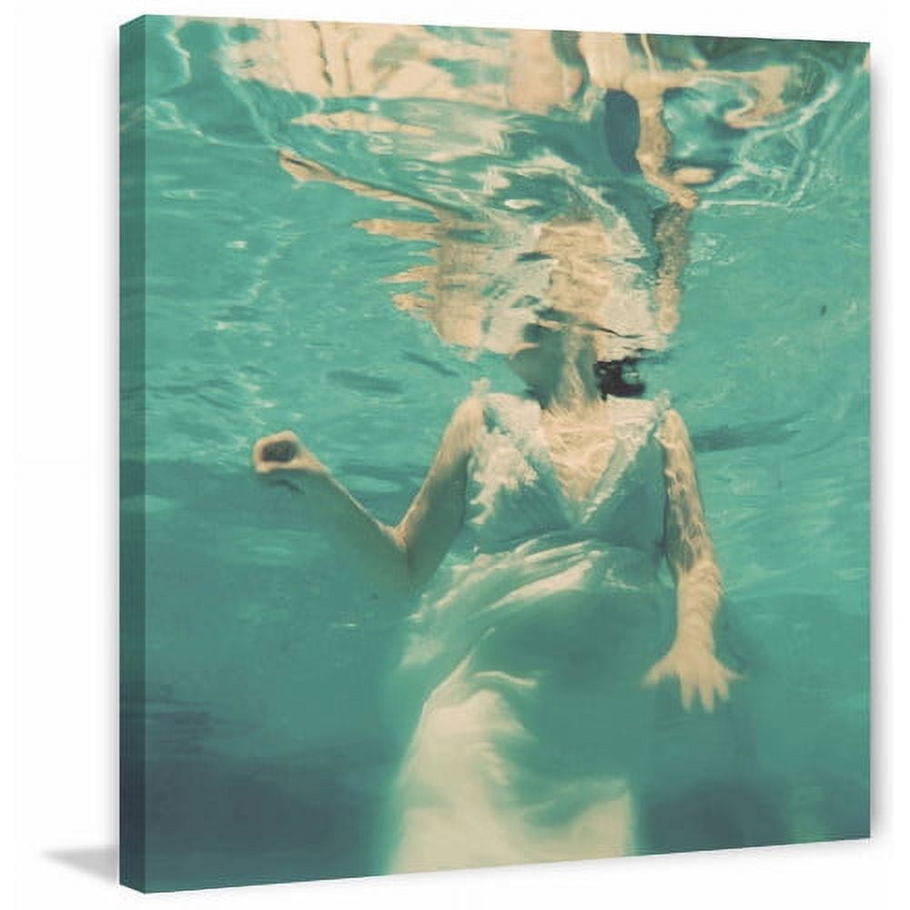 Marmont Hill "Dive Pillow" Painting Print on Wrapped Canvas