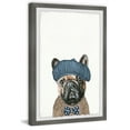 thumbnail image 1 of Marmont Hill "Dog In Beret" Framed Painting Art Print, 8.00" x 1.50", 1 of 4
