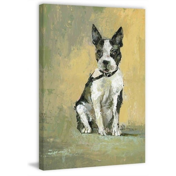 Marmont Hill Dog on Duty Canvas Wall Art