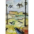 thumbnail image 1 of Marmont Hill "Dog on Wire" by Tori Campisi Painting Print on Canvas, 1 of 7