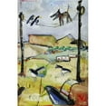 thumbnail image 1 of Marmont Hill "Dog on Wire" by Tori Campisi Painting Print on Canvas, 1 of 5