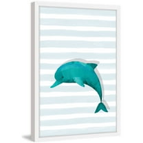 Marmont Hill "Dolphin" Framed Painting Print