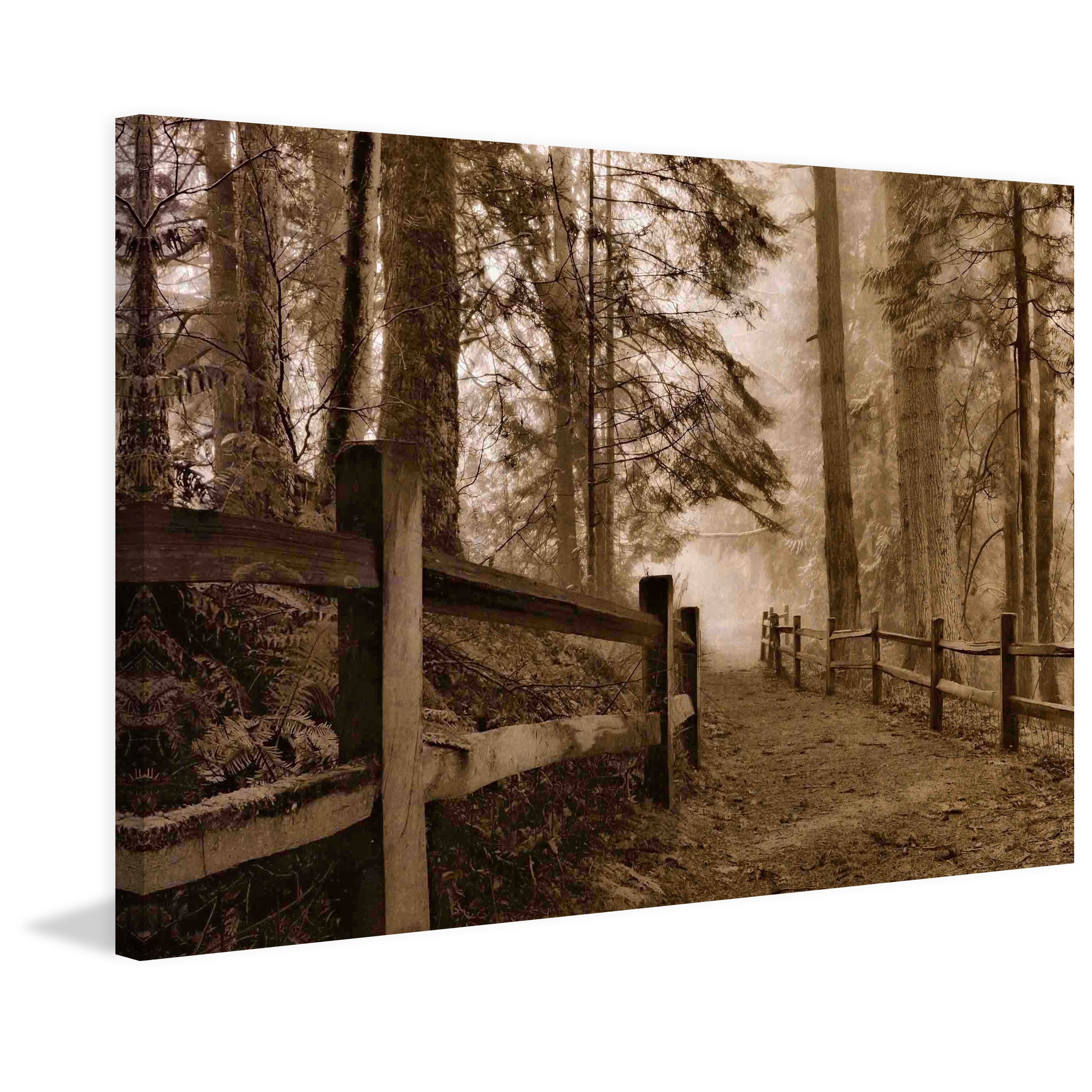 Marmont Hill "Down the Misty Path" Painting Print on Canvas
