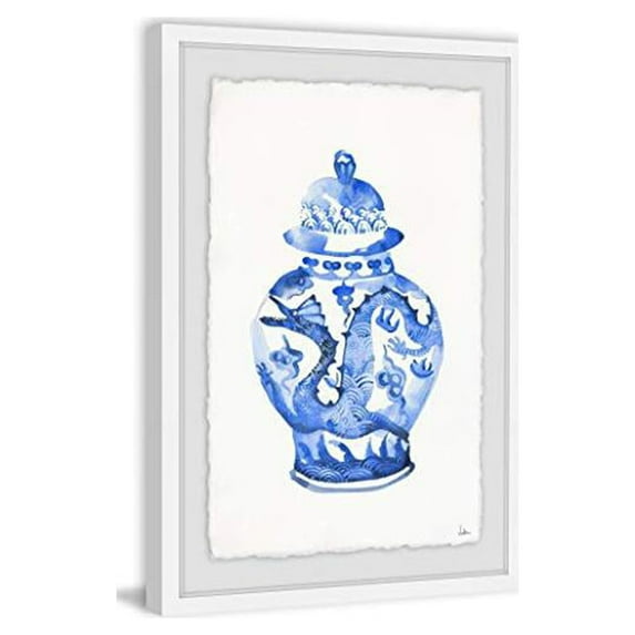 Marmont Hill Dragon Mink Jar Framed Painting Print