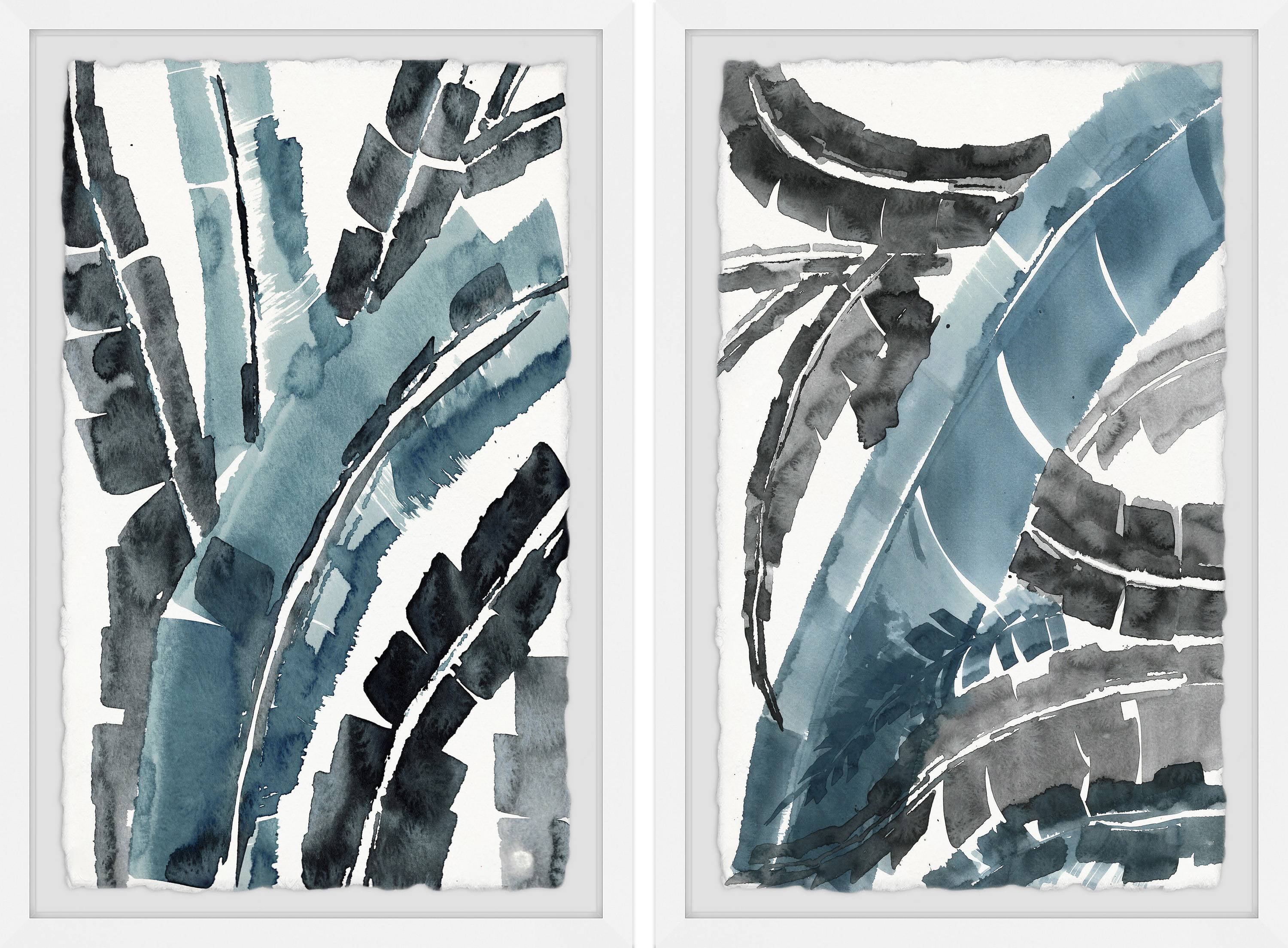 Marmont Hill Dramatic Palms Diptych, Art Prints, 48.00" x 1.50"