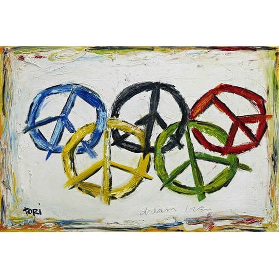 Marmont Hill "Dream Big" by Tori Campisi Painting Print on Canvas