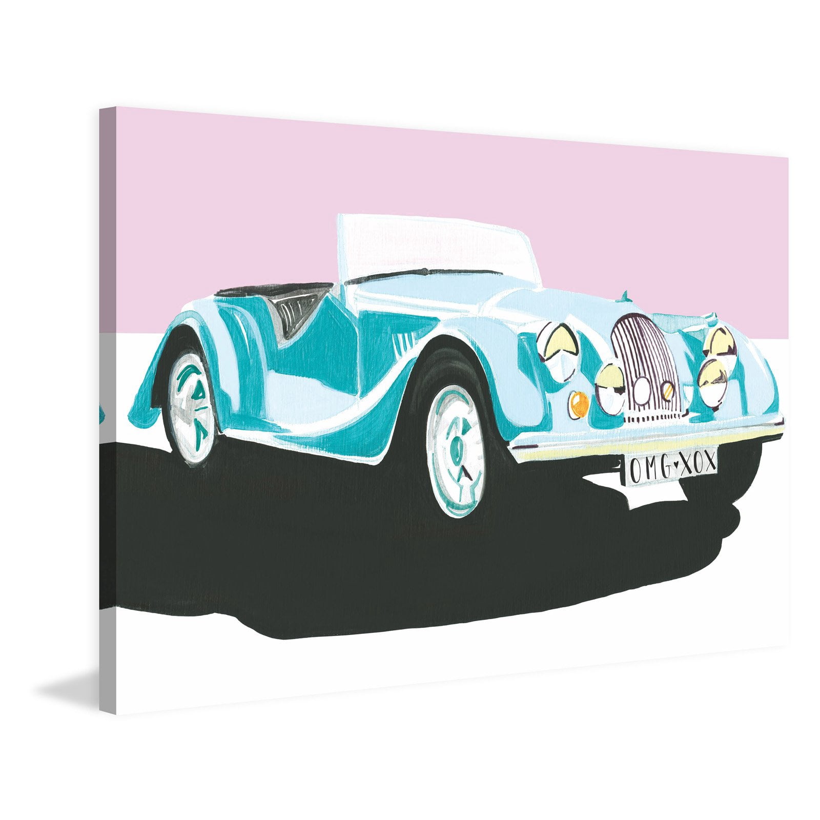 Marmont Hill "Dream Car" by Molly Rosner Painting Print on Wrapped Canvas