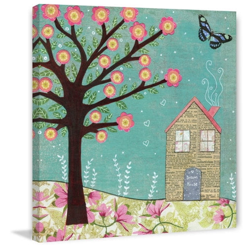 Marmont Hill "Dream House" by Sascalia Painting Print on Wrapped Canvas
