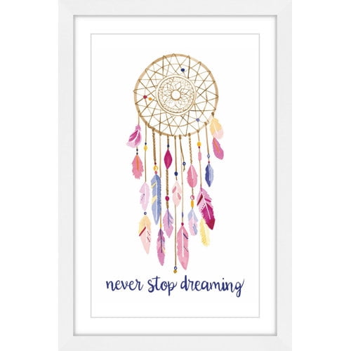 Marmont Hill "Dreamcatcher" By Molly Rosner Framed Painting Art Print, 24.0" x 1.5"