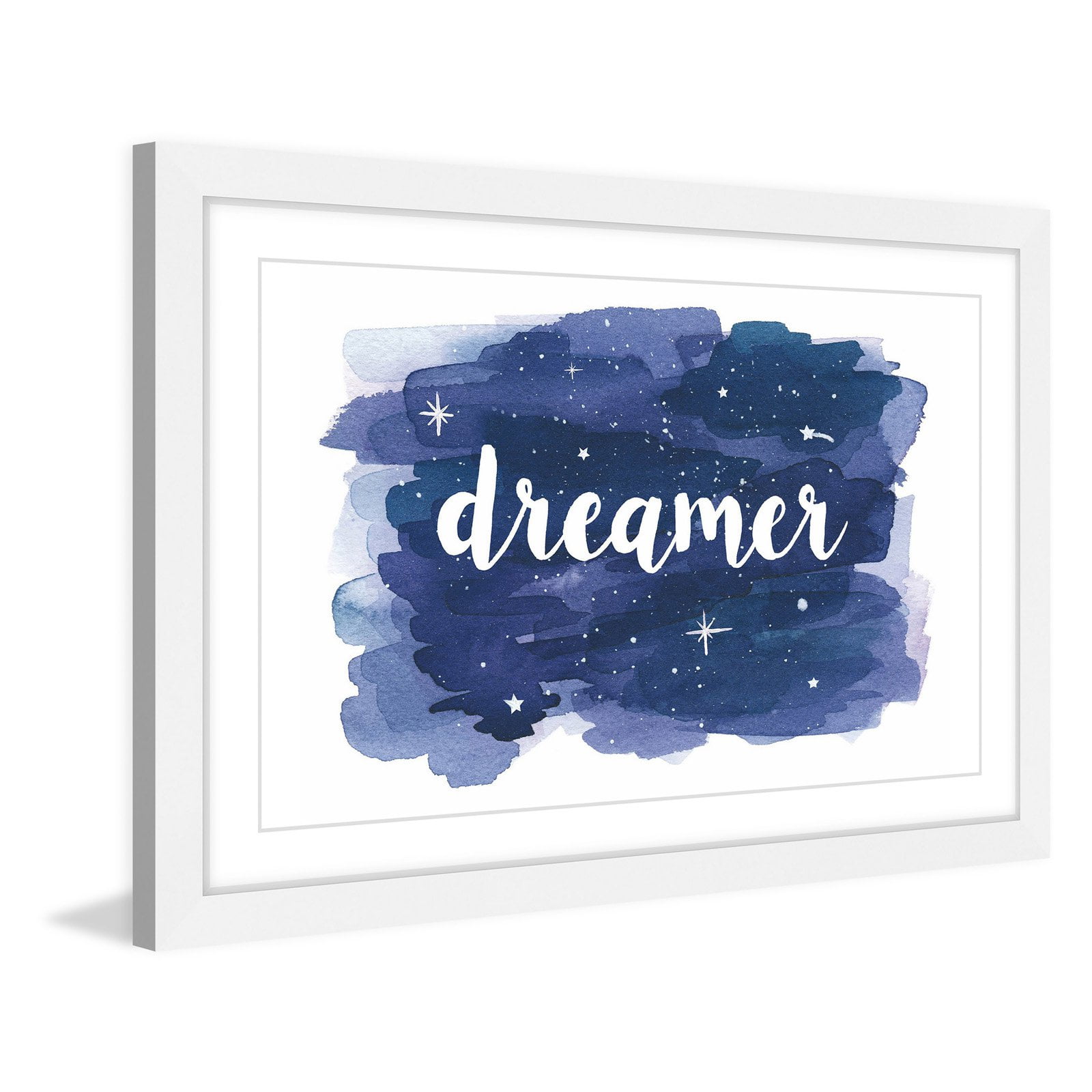 Marmont Hill "Dreamer Gala x y Wash" By Molly Rosner Framed Painting Art Print, 24.0" x 1.5"