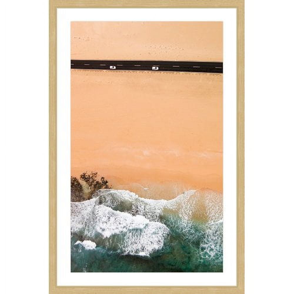 Marmont Hill 'Driving Along the Beach' by Karolis Janulis Framed Painting Print