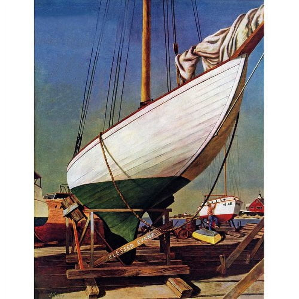 Marmont Hill "Dry Dock" by John Atherton Painting Print on Canvas