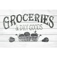 thumbnail image 1 of Marmont Hill Dry Goods White Wood Wall Art, 16" x 24", 1 of 5
