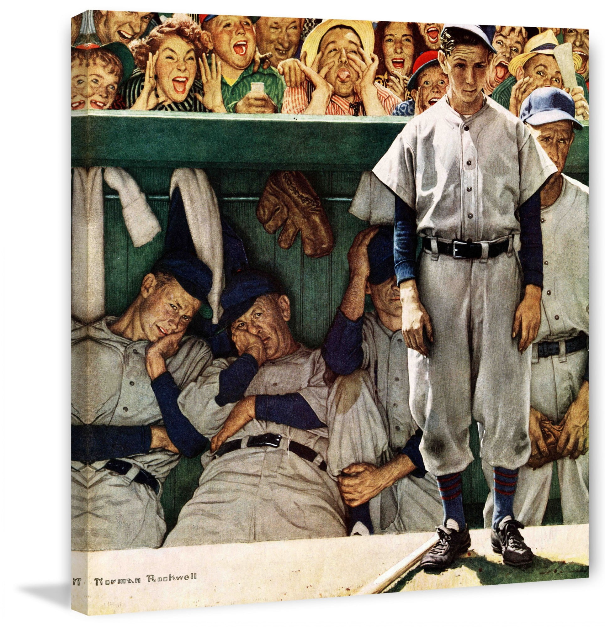 Marmont Hill Dugout by Norman Rockwell Painting Print on Canvas