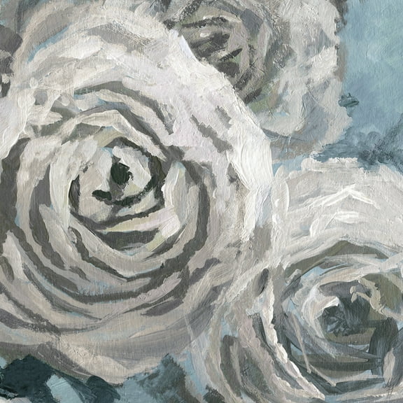 Marmont Hill Dusty White Blossoms Canvas Wall Art