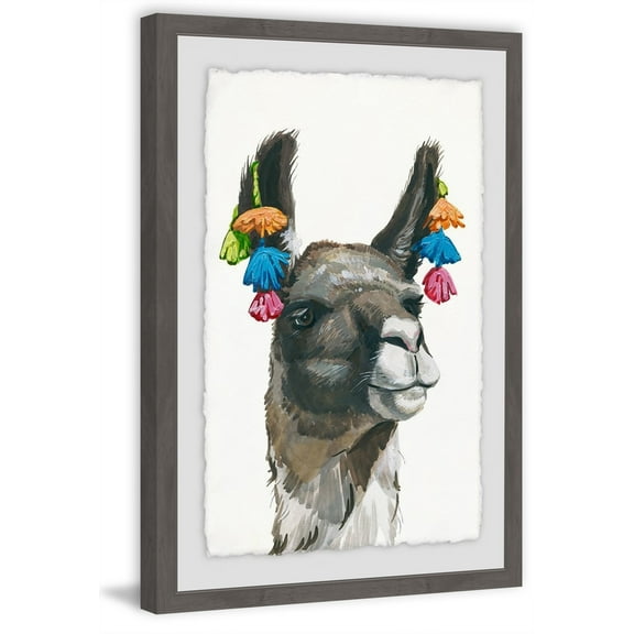 Marmont Hill Ear Fringe Framed Wall Art, 12.00" x 1.50"