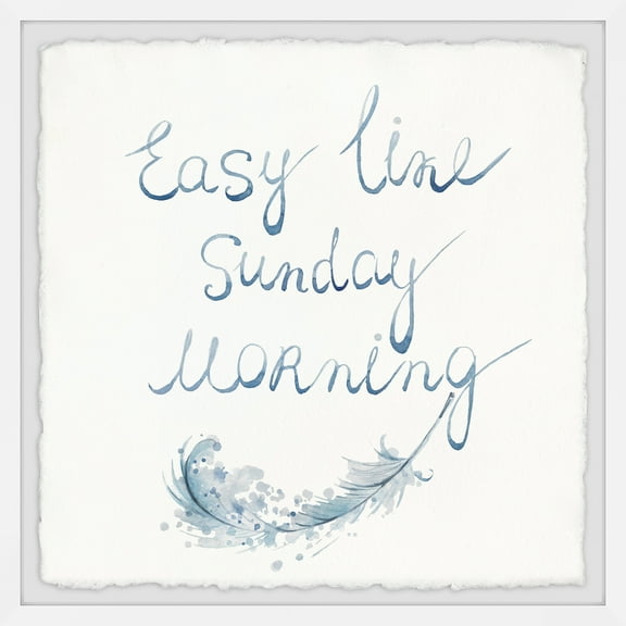 Marmont Hill Easy like Sunday Morning IV Framed Wall Art