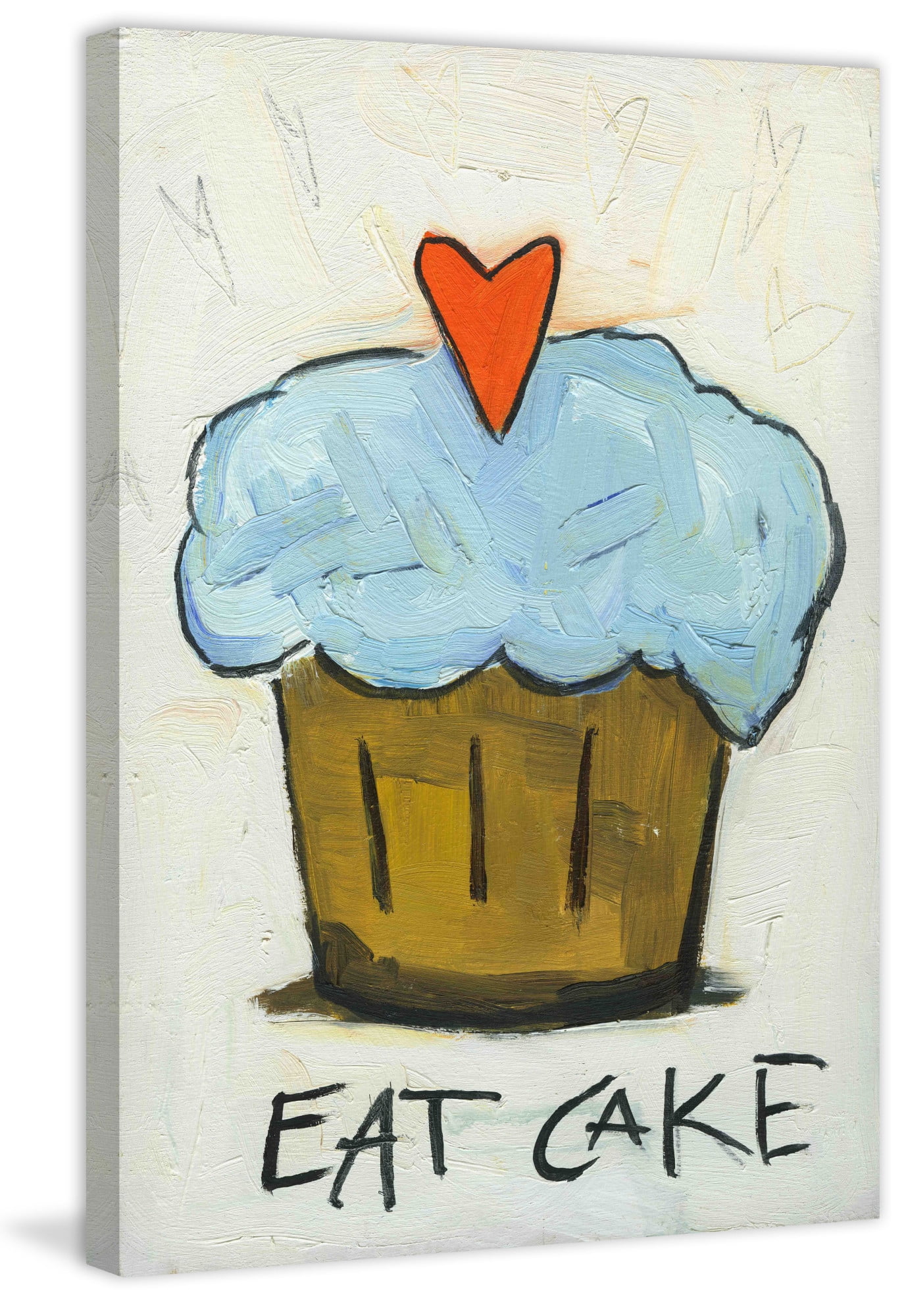 Marmont Hill "Eat Cake" by Tori Campisi Painting Print on Canvas