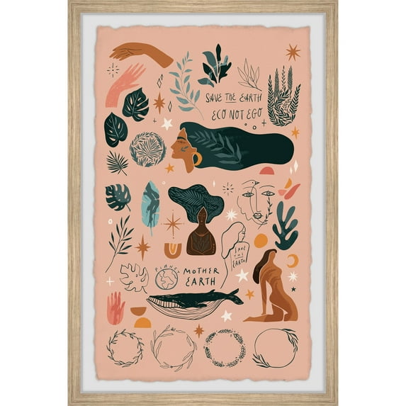 Marmont Hill Eco Not Ego Framed Painting Print