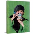 thumbnail image 1 of Marmont Hill "Elegant Lady Drinking Cup of Tea" by Penrhyn Stanlaws Painting Print on Canvas, 1 of 7