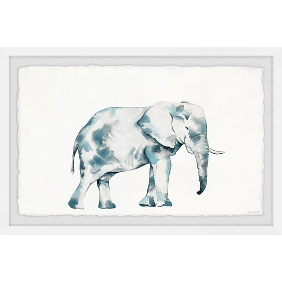 Marmont Hill Elephant Mud Bath Framed Painting Print