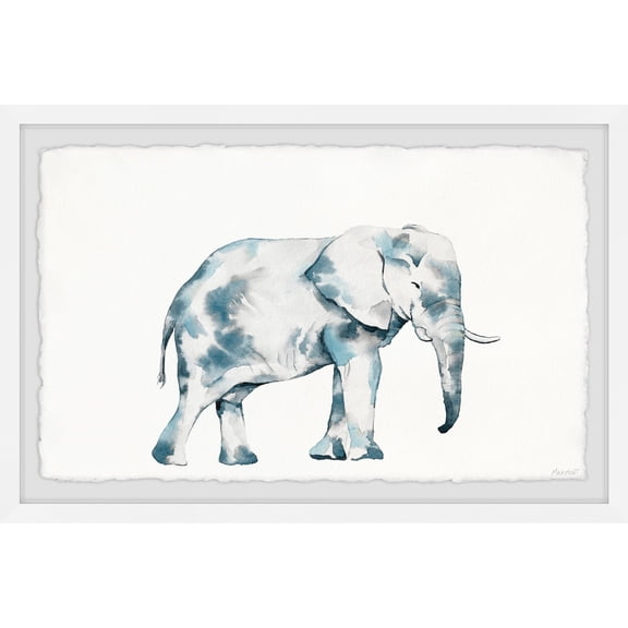 Marmont Hill Elephant Mud Bath Framed Painting Print