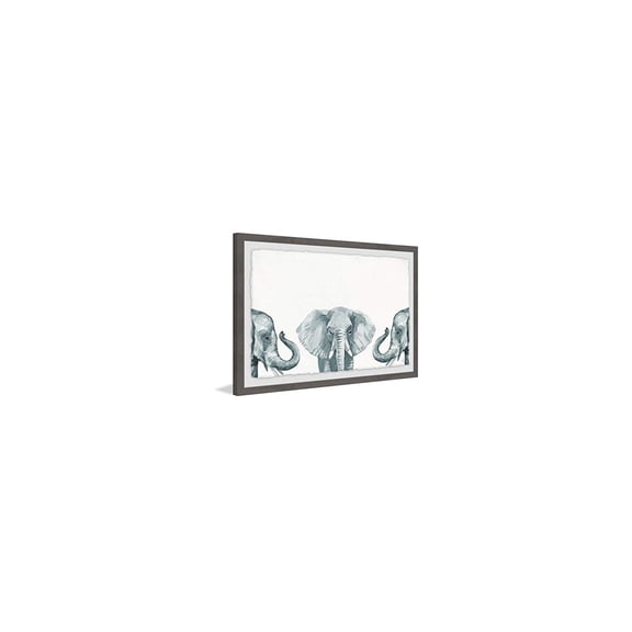 Marmont Hill Elephant Poses Framed Painting Print