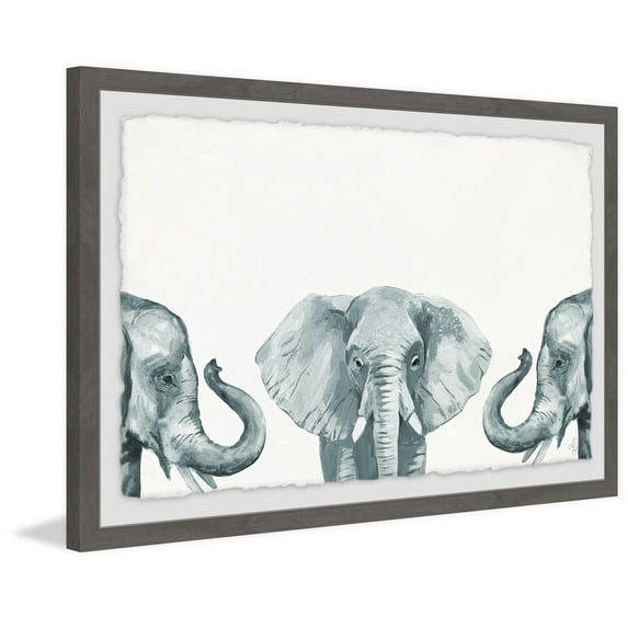 Marmont Hill Elephant Poses Framed Wall Art