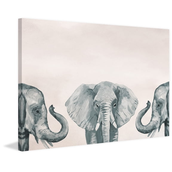 Marmont Hill Elephant Poses II Canvas Wall Art