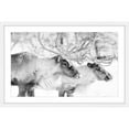 thumbnail image 1 of Marmont Hill "Elk Pair" Framed Painting Print, 1 of 6