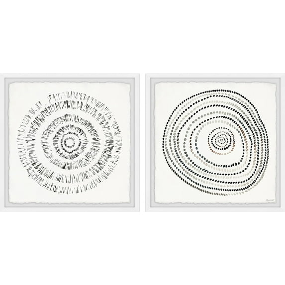 Marmont Hill Endless Circles Diptych, 18" x 36"