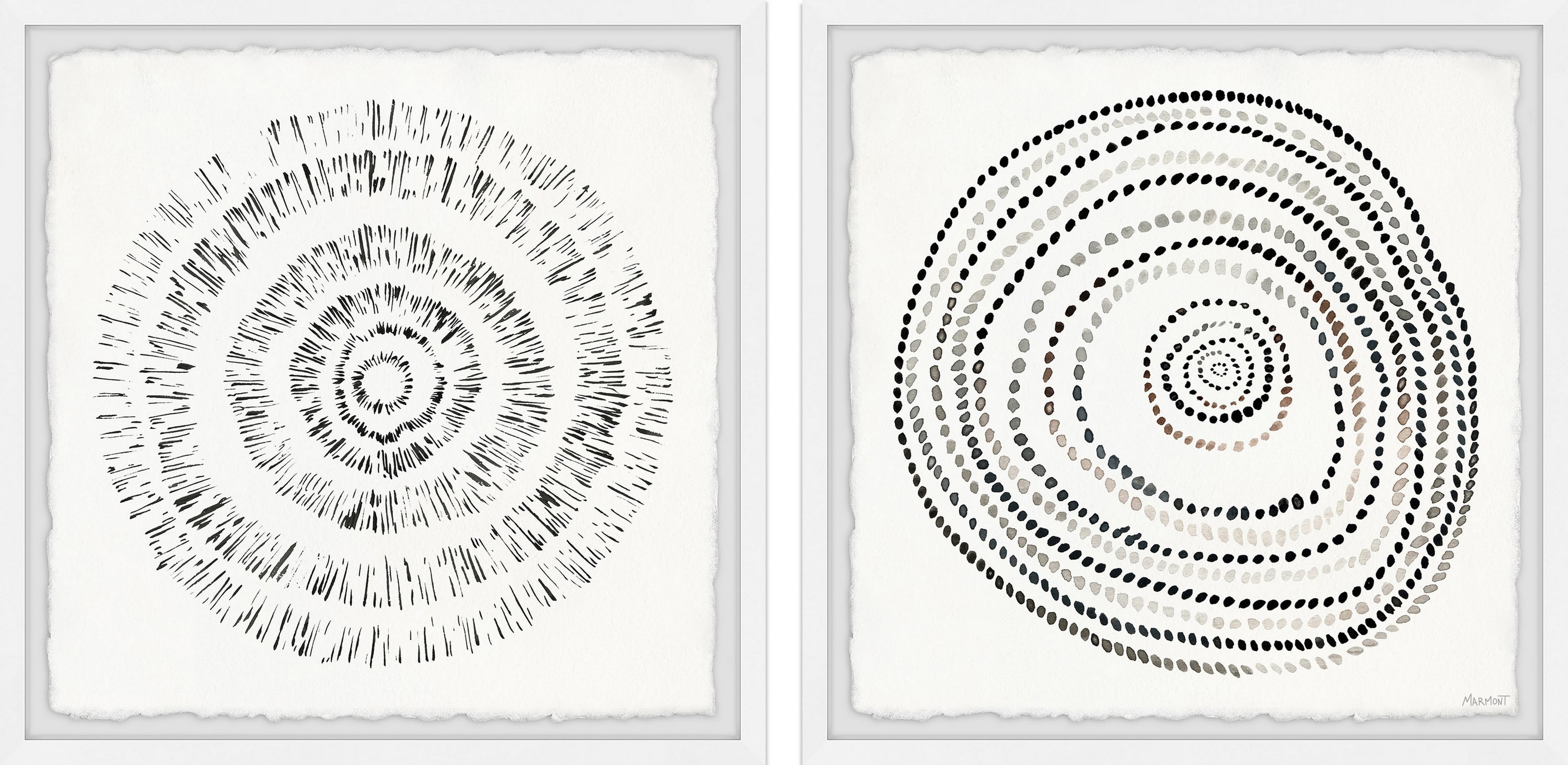 Marmont Hill Endless Circles Diptych, 32" x 64"
