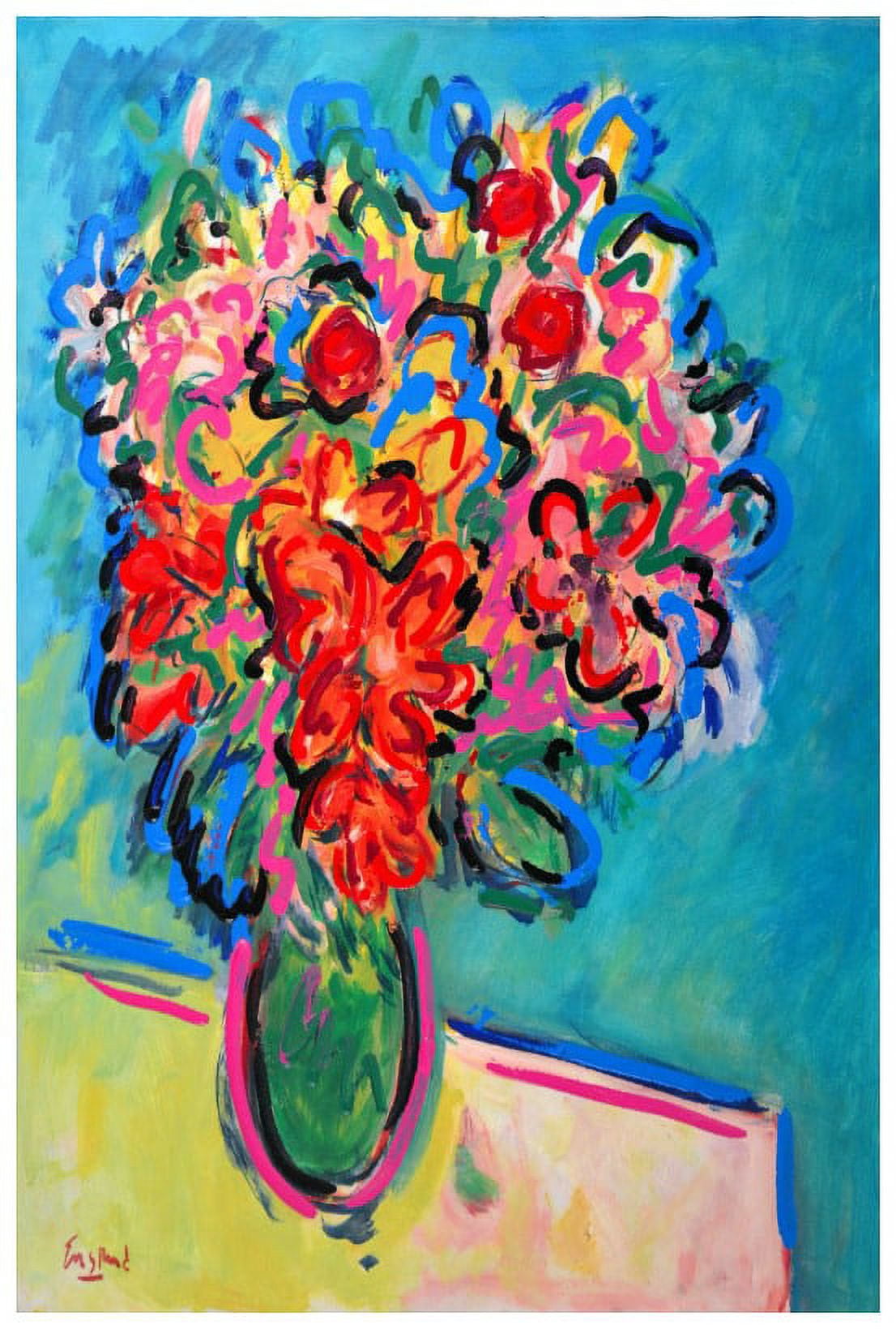 Marmont Hill 'Red And Pink Bouquet' by Wayne Ensrud Painting Print on Wrapped Canvas