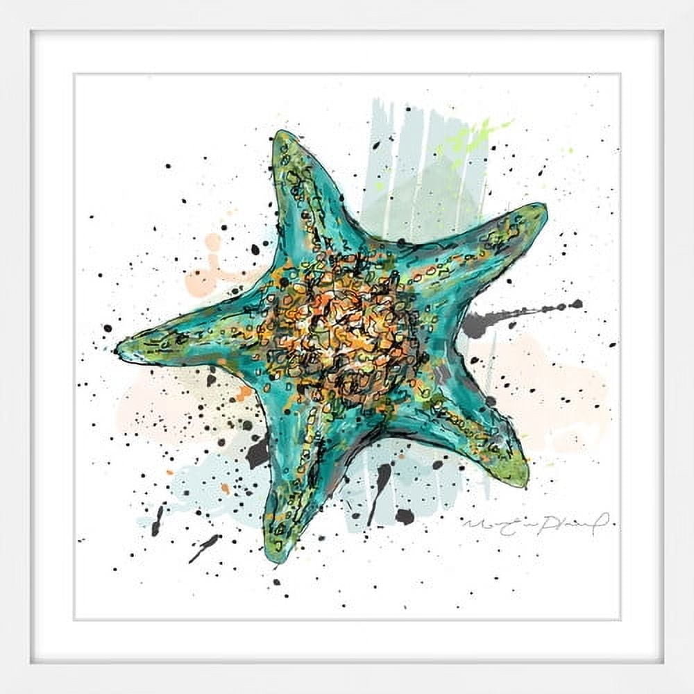 Marmont Hill "Etoile de Mer 3" by Marie-Eve Pharand Framed Painting Print