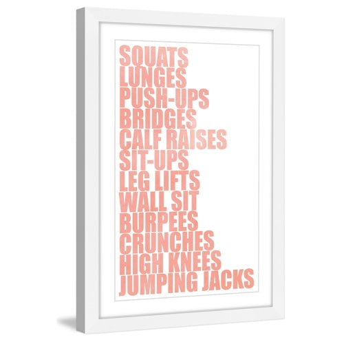 Marmont Hill 'Exercises' by Diana Alcala Framed Painting Print