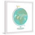thumbnail image 1 of Marmont Hill "Explore Globe" by Karen Zukowski Framed Painting Print, 1 of 4