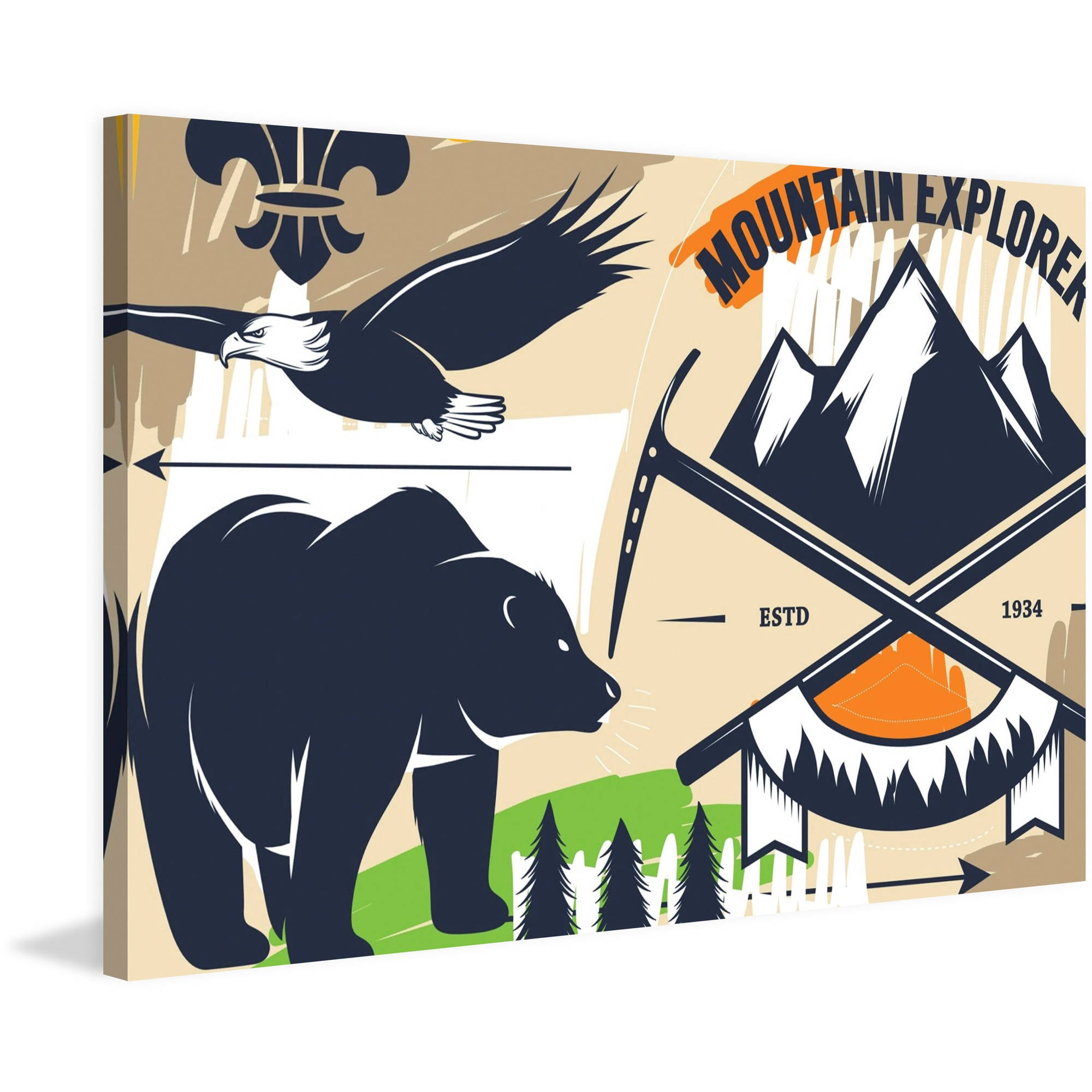 Marmont Hill "Explorer II" by Josh Ruggs Painting Print on Wrapped Canvas