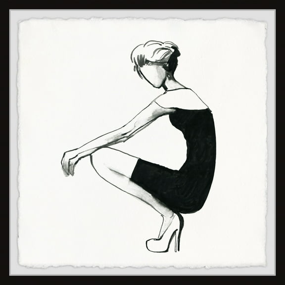 Marmont Hill Faceless Framed Wall Art, 12.00" x 1.50"