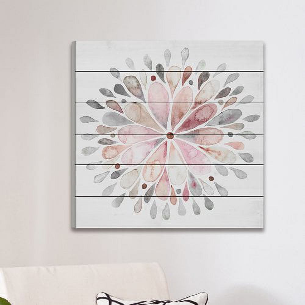 Marmont Hill Fading Flower White Wood Wall Art