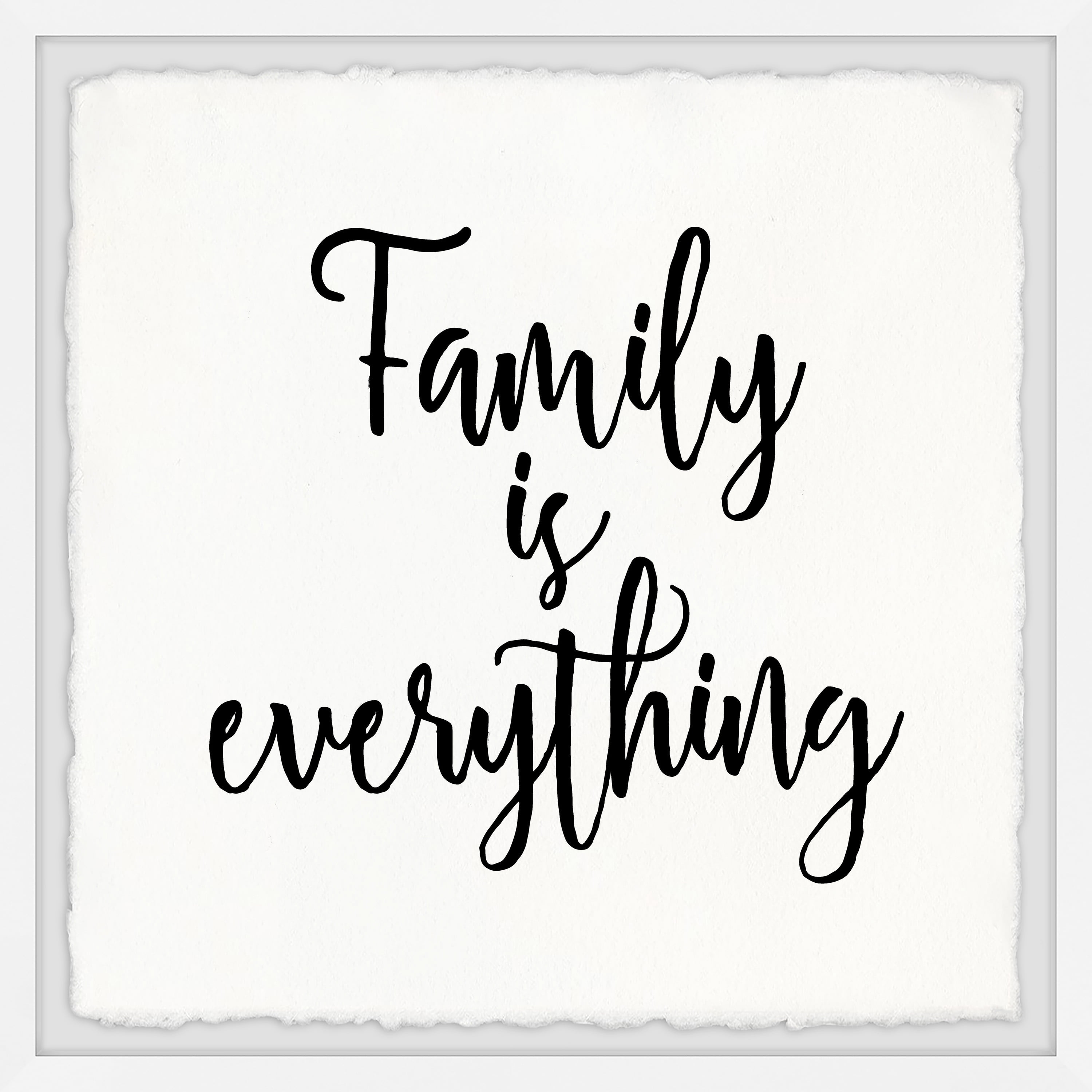 Marmont Hill Family Is All Framed Wall Art, 32.00" x 1.50"