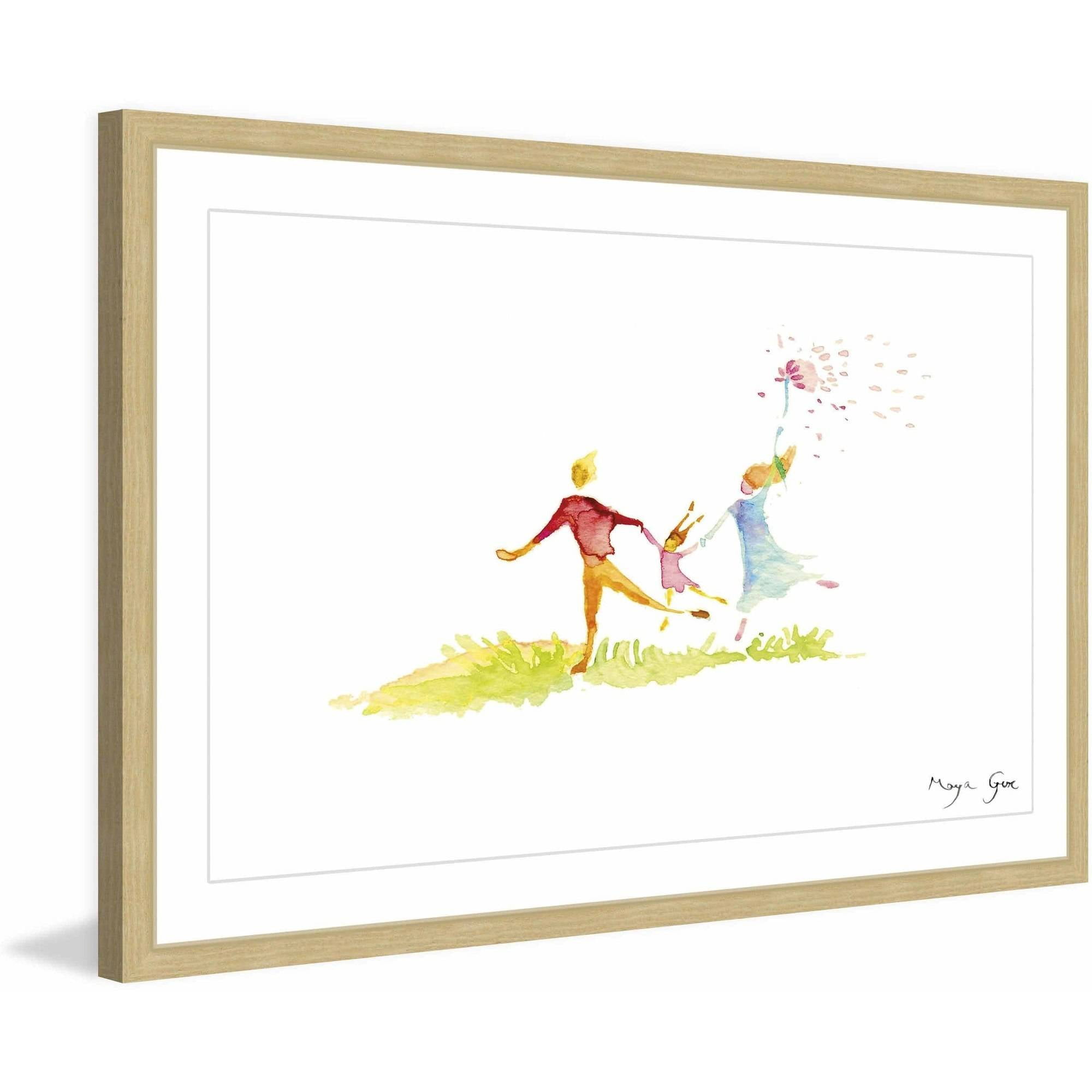 Marmont Hill "Family Play" by Maya Gur Framed Painting Print