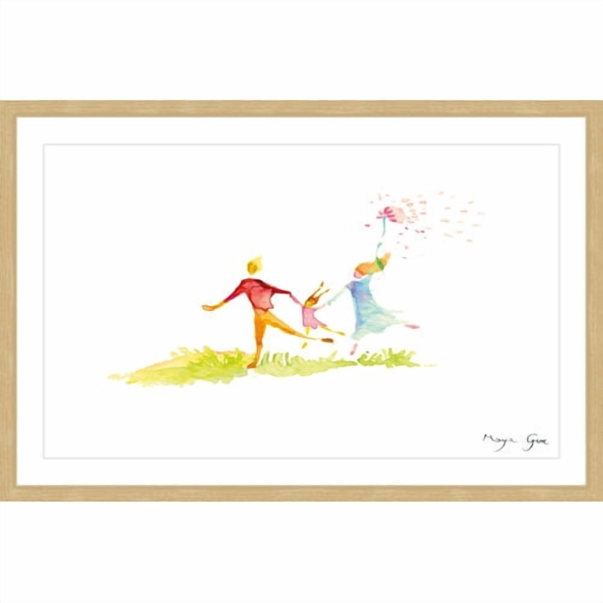 Marmont Hill "Family Play" by Maya Gur Framed Painting Print