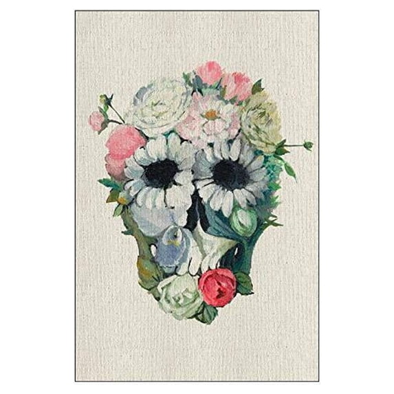 Marmont Hill Fancy Floral Floater Framed Painting Print on Canvas