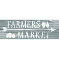 thumbnail image 1 of Marmont Hill Farmer's Market Open White Wood Wall Art, 15" x 45", 1 of 7