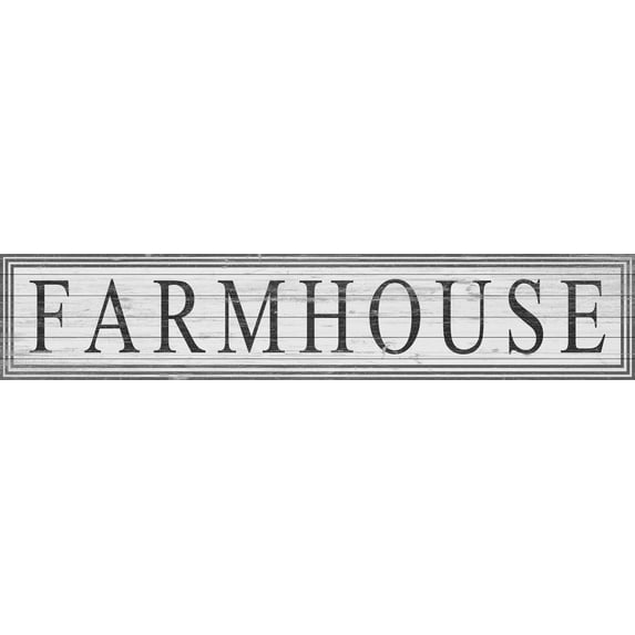 Marmont Hill Farmhouse Is Home White Wood Wall Art, 14" x 70"