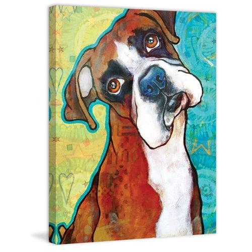 Marmont Hill 'Fawn Boxer' by Stephanie Gerace Painting Print on Wrapped Canvas